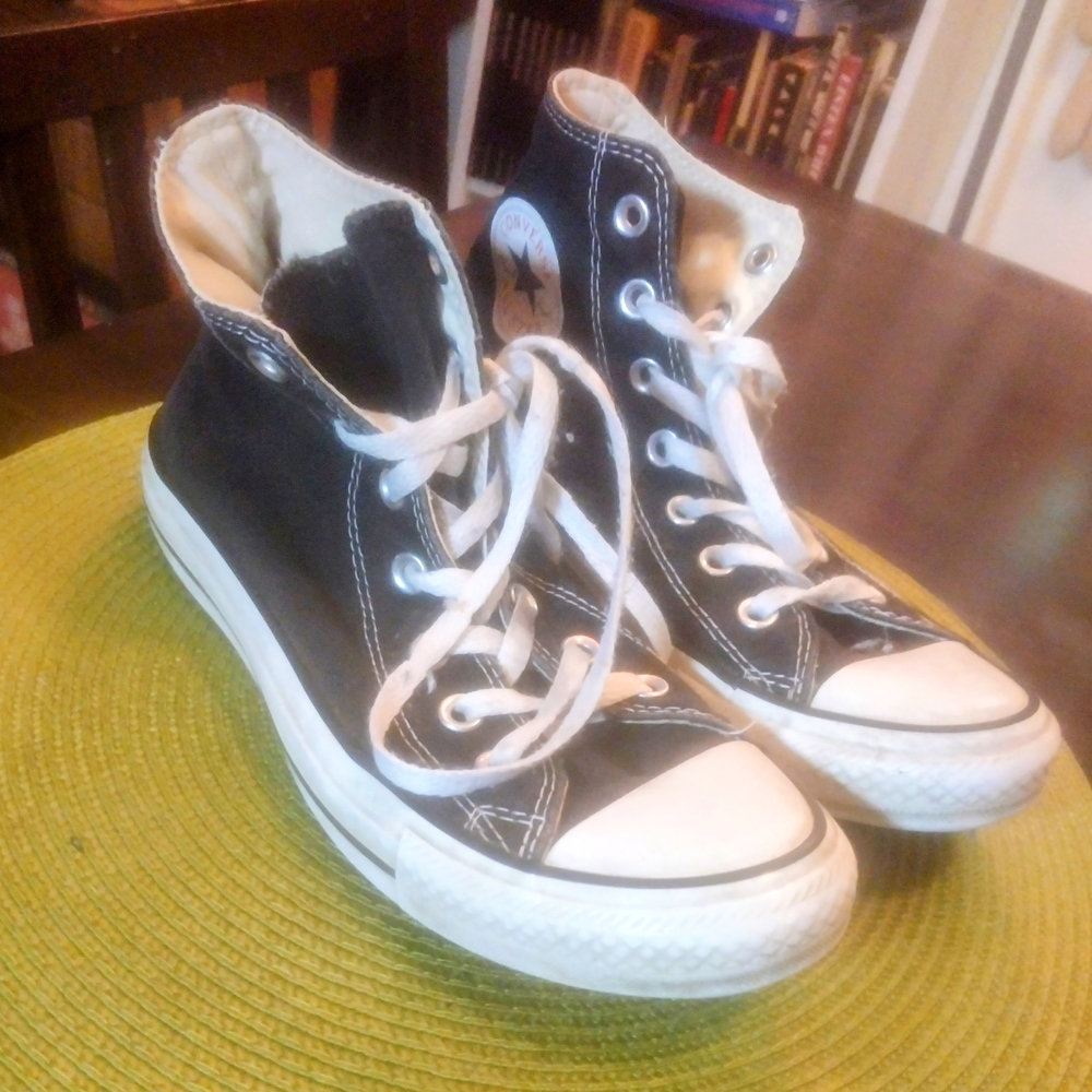 Converse Black and White High-Top Sneakers